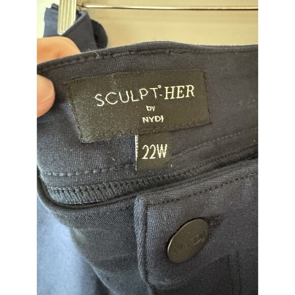 NYDJ Sculpt Her Marilyn Straight Leg Ponte 5 Pocket Pants Women's Plus 22W NWT - Picture 15 of 16